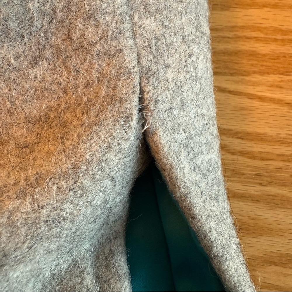 Smythe Les Vestes Wool Alpaca Blend Pea Coat Blazer Grey Blue 2 - Picture 12 of 12